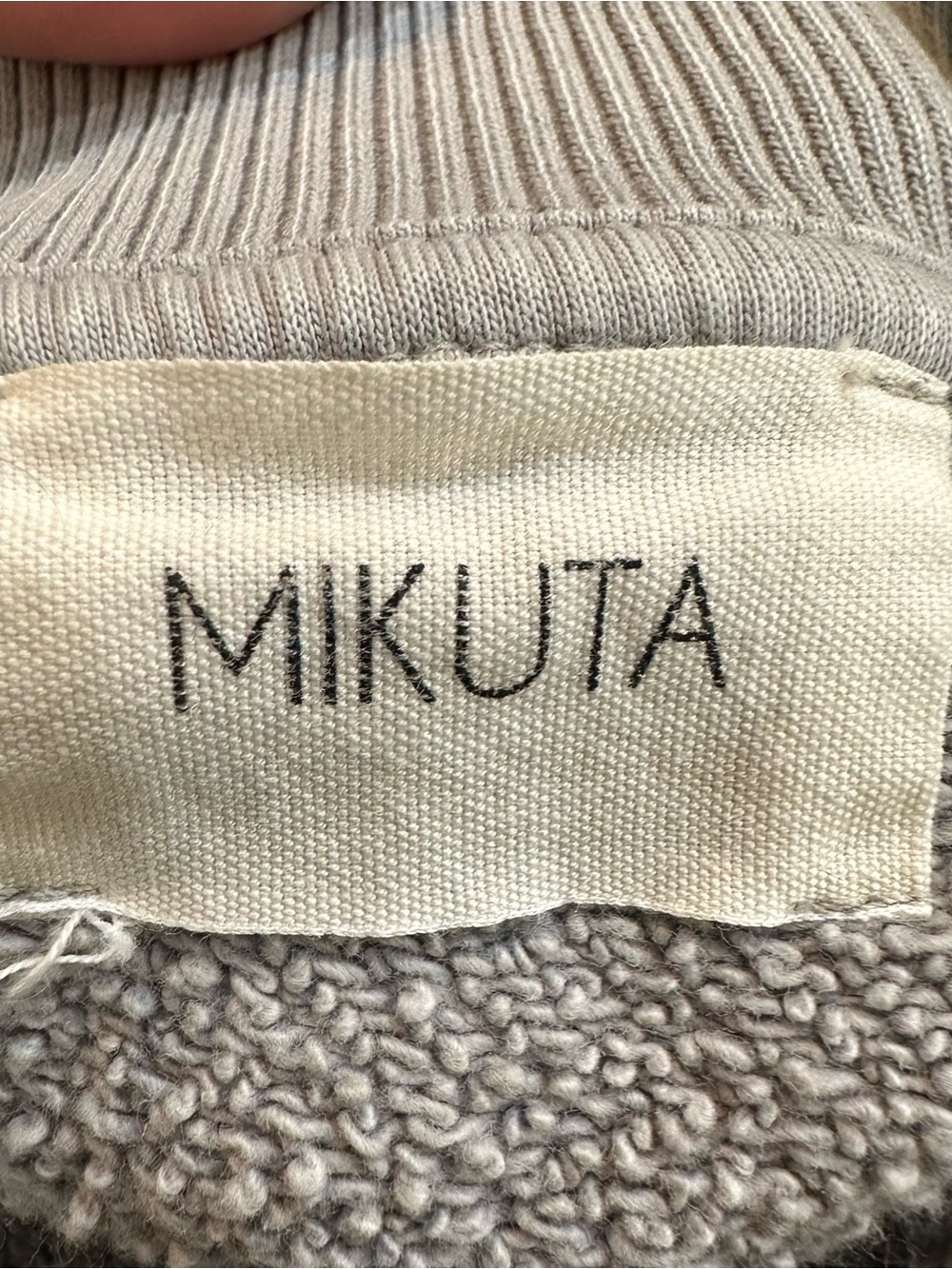 MIKUTA Womens The Light Mikuta Sweater Gray Pullover Sweatshirt Size Medium - Picture 12 of 15
